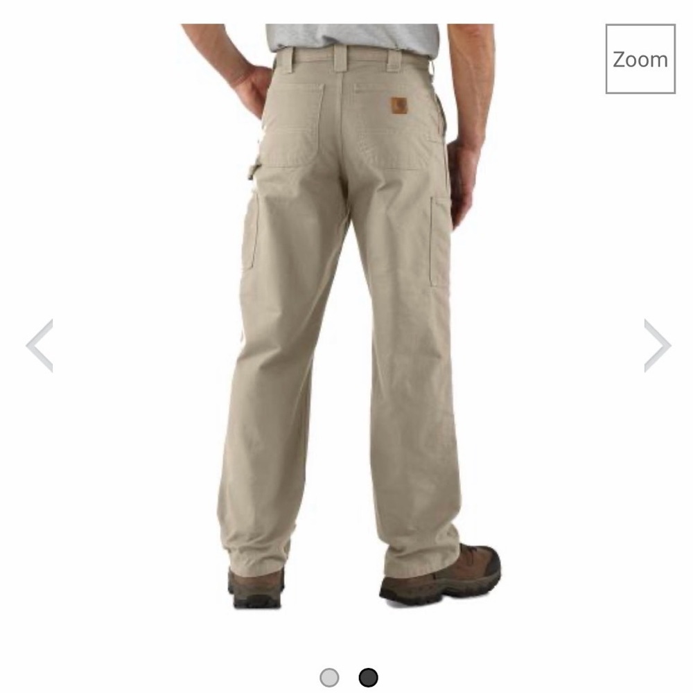 New men’s Carhartt cargo pants khaki loose fit 46x32